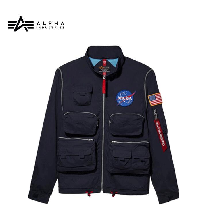 アルファインダストリー NASA EVO BOMBER JACKET II ボンバー ジャケット レプリカブルー ミリタリーサイズM alcjn52001c1m_画像1