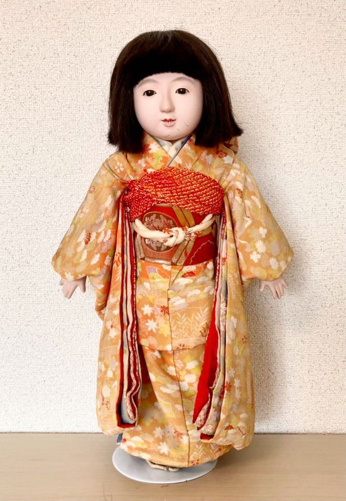 市松人形 櫻印 53㎝ アンティーク 大正時代 昭和初期 玩具 雛人形 ビスクドール 日本人形 戦前_画像3