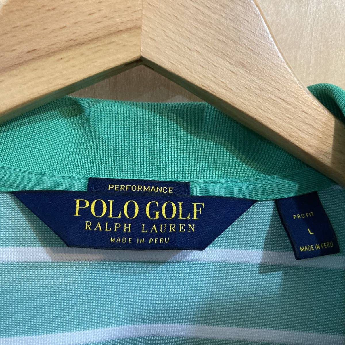 Vintage 90'sPOLO GOLF ポロシャツL 三角タグ程度いいです(Lサイズ 