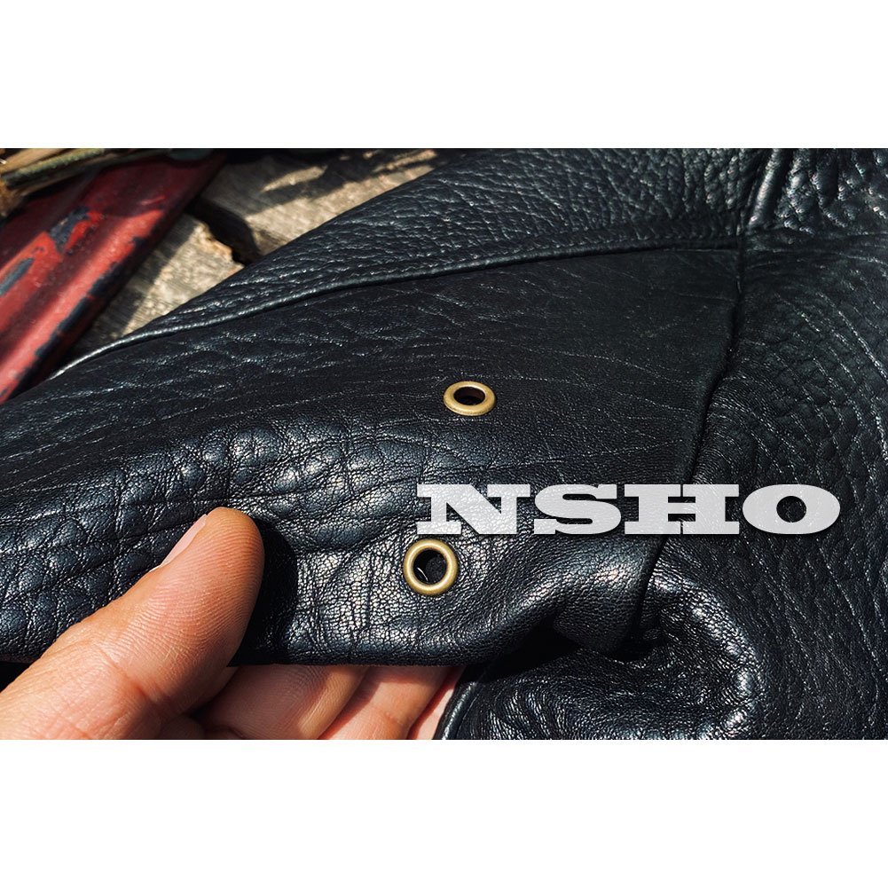 SAY689【XXXL】最高峰 フランス産 肉厚 シープスキン 復刻 アメリカ空軍フライトジャケットCWU45Pモデル 羊革 8