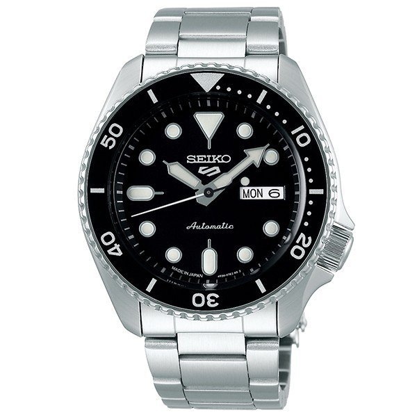 SEIKO セイコー5スポーツ 自動巻き人気モデル メンズ腕時計 ブラック