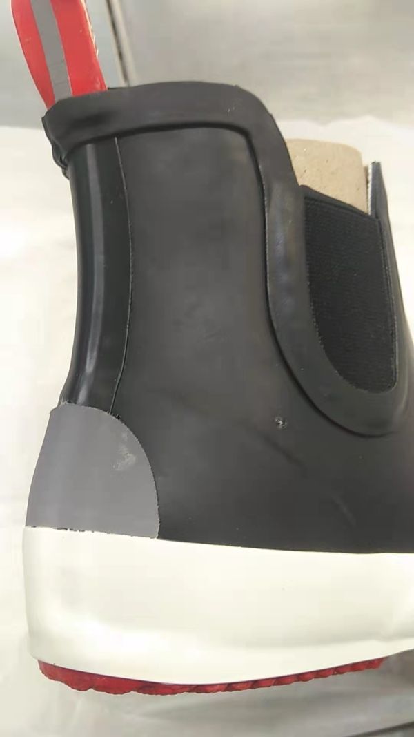 B品 メンズ レインブーツ 24.0cm ブラック サイドゴア レインシューズ 防滑 カジュアル スポーツ 雨靴 JW-20088_製造時のキズ汚れ有り