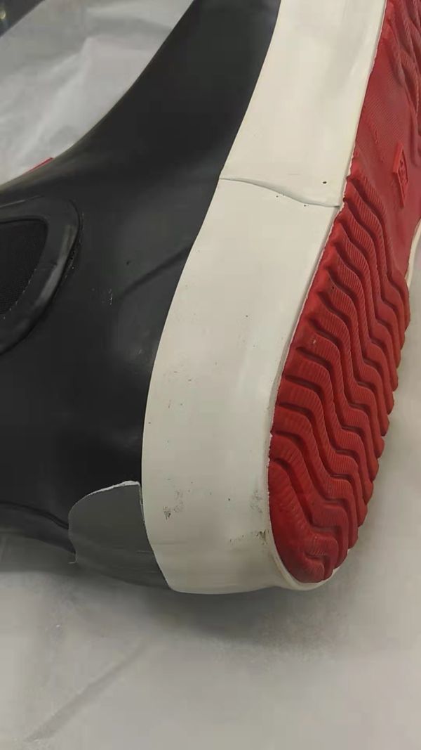 B品 メンズ レインブーツ 24.0cm ブラック サイドゴア レインシューズ 防滑 カジュアル スポーツ 雨靴 JW-20088_製造時のキズ汚れ有り