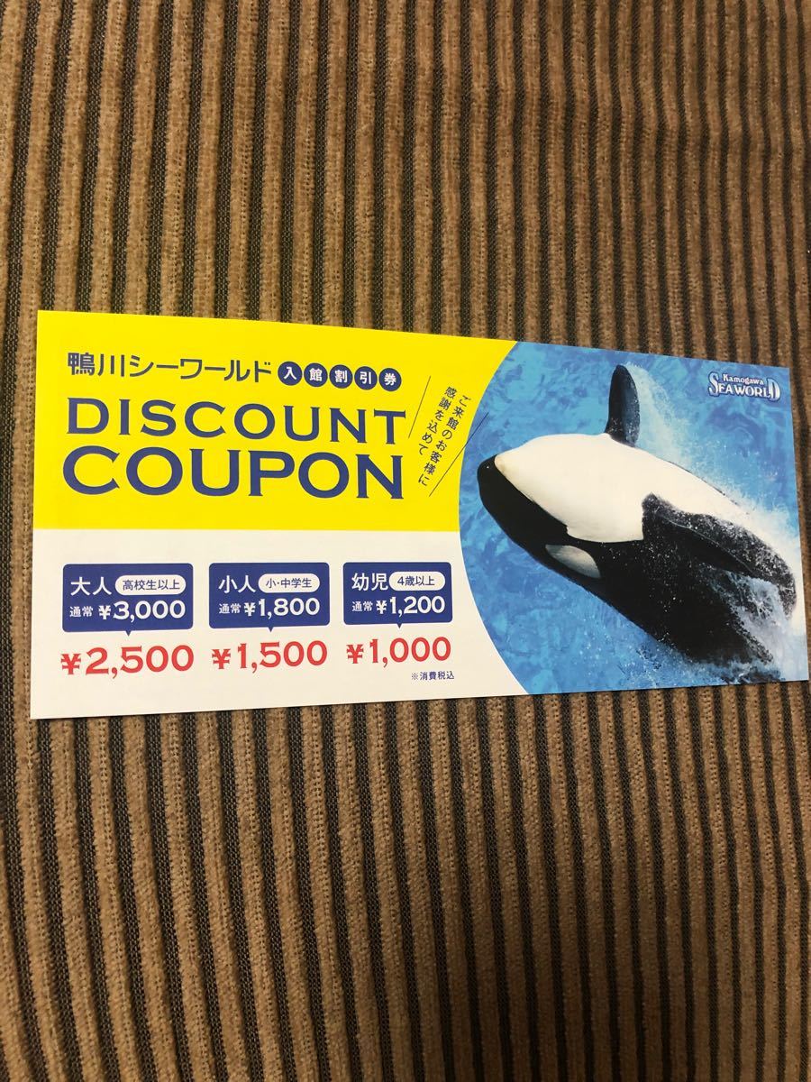 PayPayフリマ|鴨川シーワールド 8/31迄 入館割引券 20%オフ ディスカウントクーポン 水族館 チケット 割引券 PayPayフリマ|鴨川シーワールド 8/31迄 入館割引券 20%オフ ディスカウントクーポン 水族館 チケット 割引券