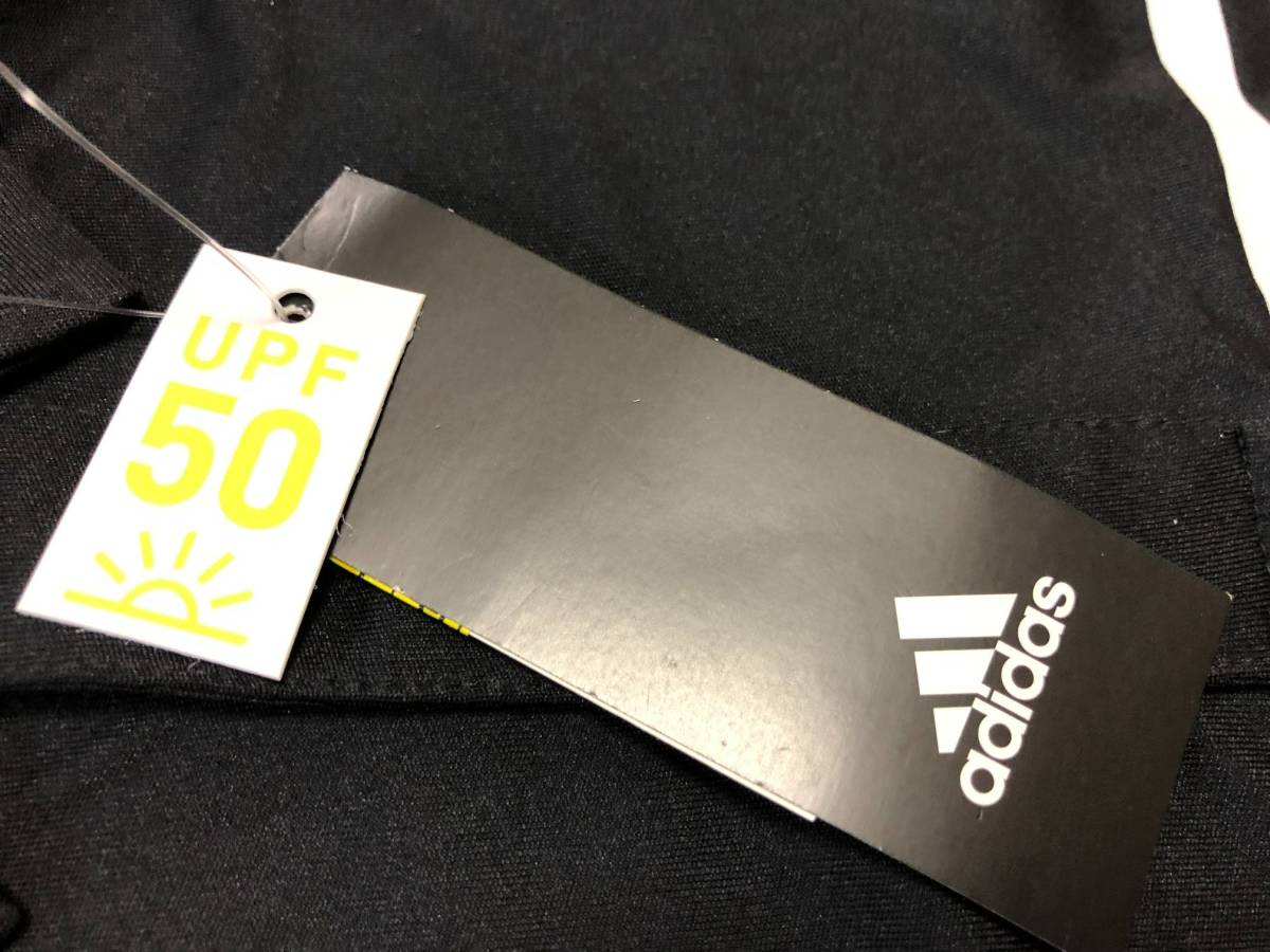 adidas Golf(アディダスゴルフ)スリーストライプス 半袖ポロシャツ INS81(ブラック)Ｏ_画像4