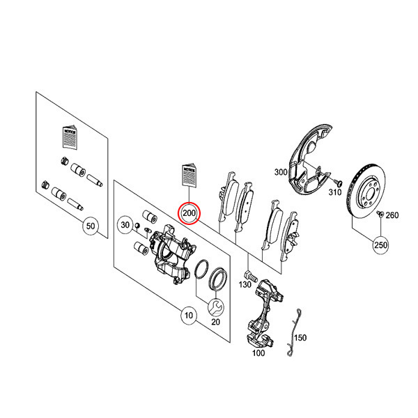 MEYLE製 スマート smart W453 fortwo forfour フロント ディスクブレーキパッド 左右 4534200700 4534210000 4534210010 4534210100_画像2