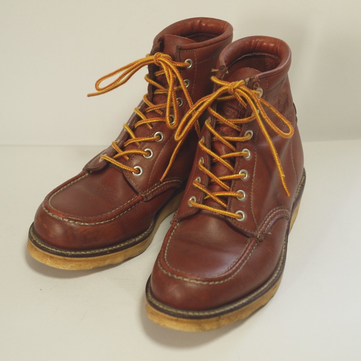 送料込　97年製　白タグ　チペワ 29493 RUSSET ラセット モックトゥ ワークブーツ　chippewa 90年代