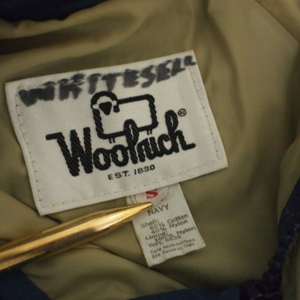 送料込　USA製 ７０年代　白タグ　美品　woolrich　ウールリッチ　マウンテンパーカー　サイズＳ　７０　７０’ｓ