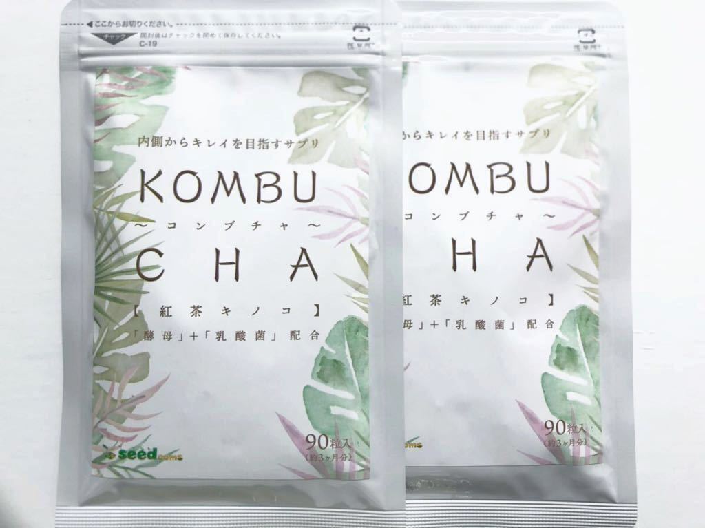 ◆送料無料◆コンブチャ KOMBUCHA 約6ヶ月分 (2024.3.31~) 紅茶キノコ 酵母 乳酸菌 シードコムス サプリメント_画像1