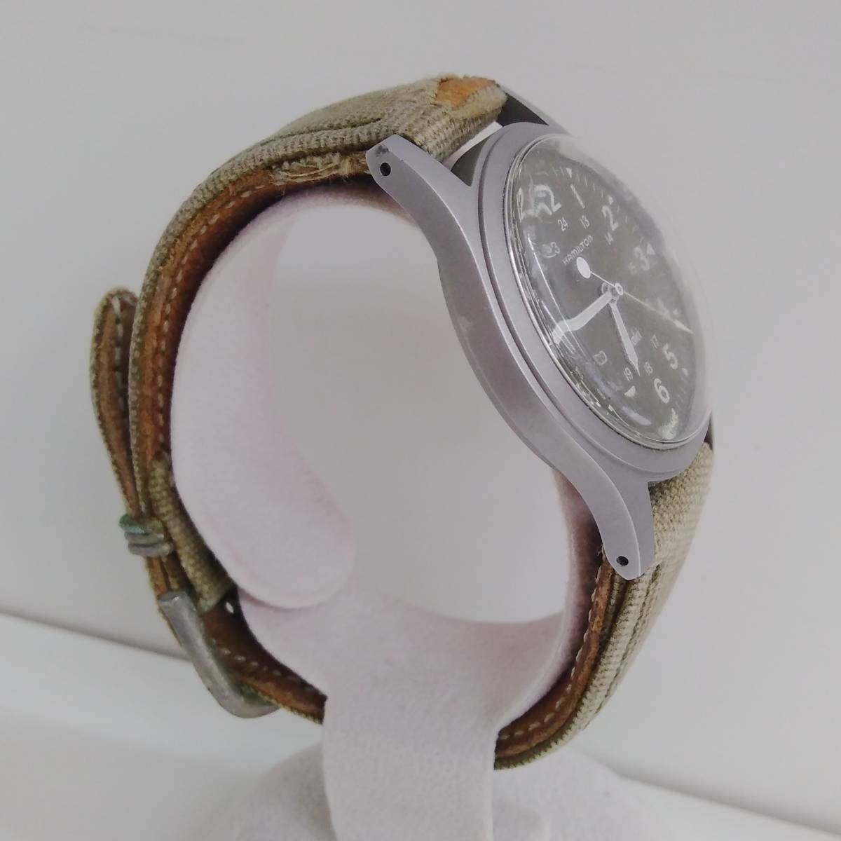 ジャンク HAMILTON ハミルトン Khaki カーキ 9415A 腕時計 手巻き 可動品 1円スタート