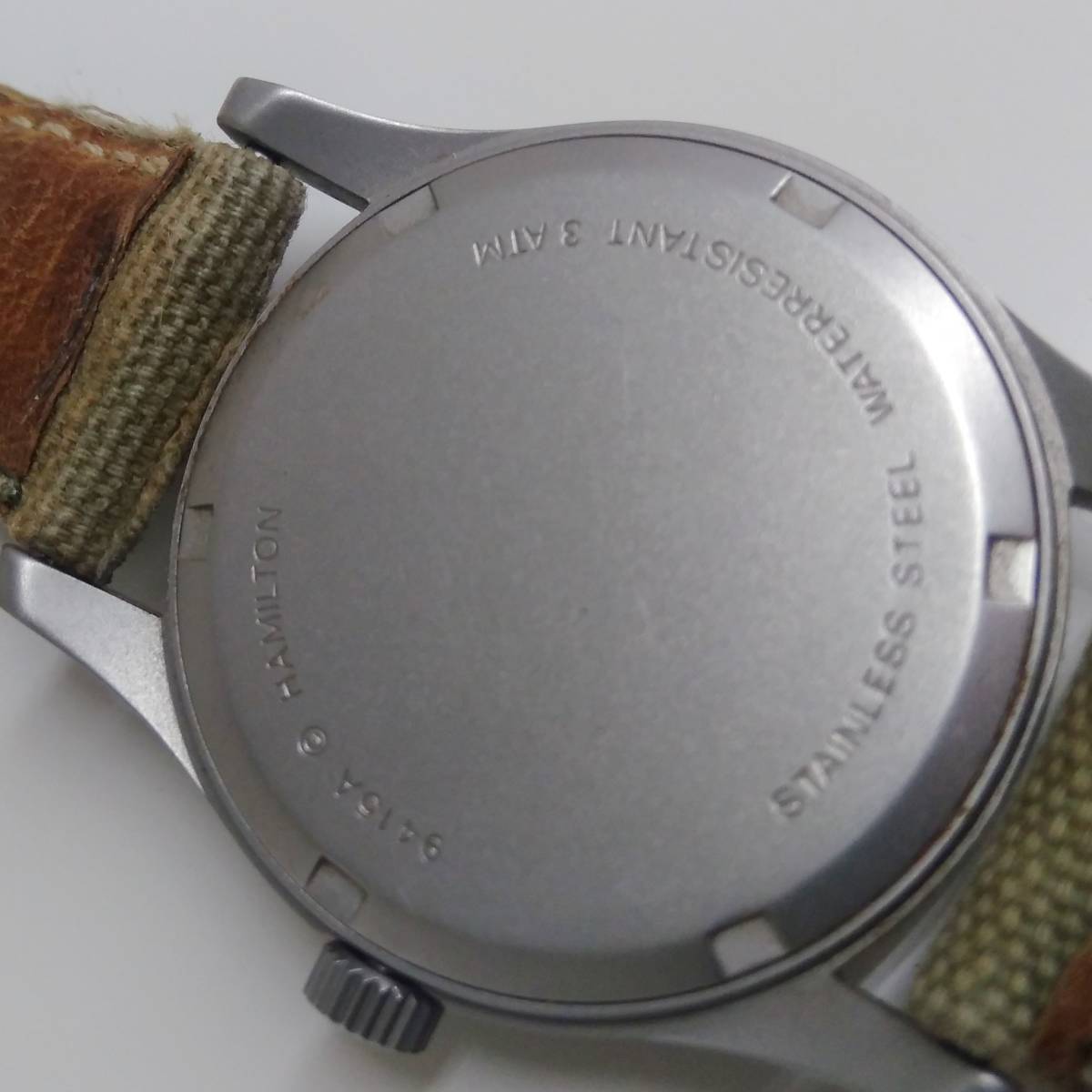 ジャンク HAMILTON ハミルトン Khaki カーキ 9415A 腕時計 手巻き 可動品 1円スタート