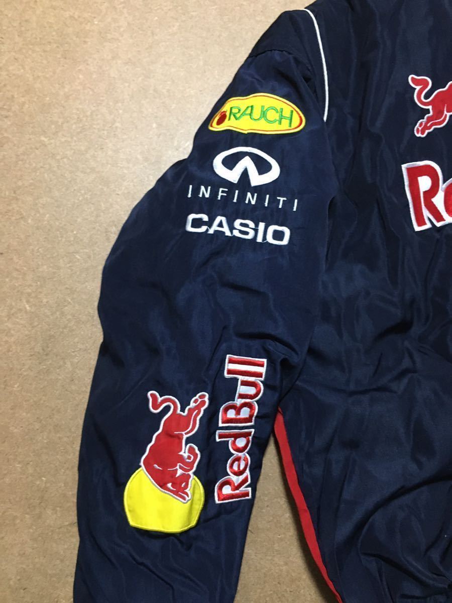 Red Bull レッドブル ブルゾン ジャケット レーシング スポーツ ネイビー XLサイズ