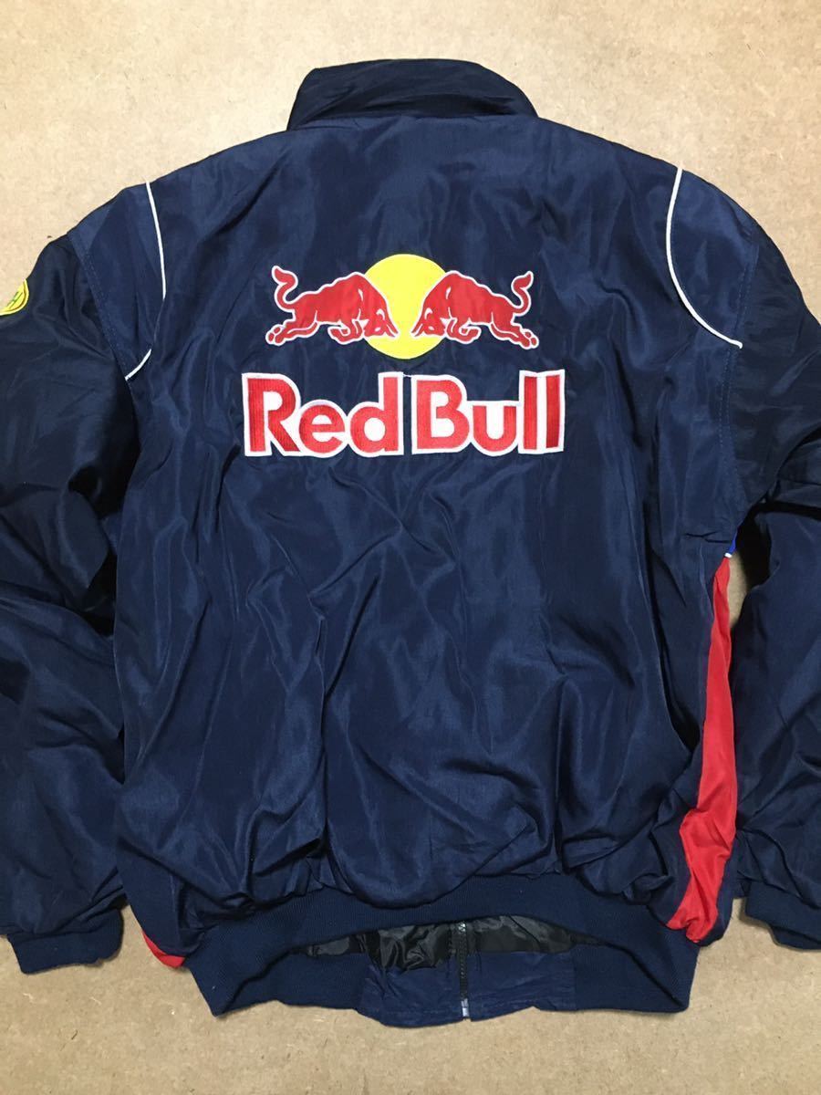 Red Bull レッドブル ブルゾン ジャケット レーシング スポーツ ネイビー XLサイズ_画像3