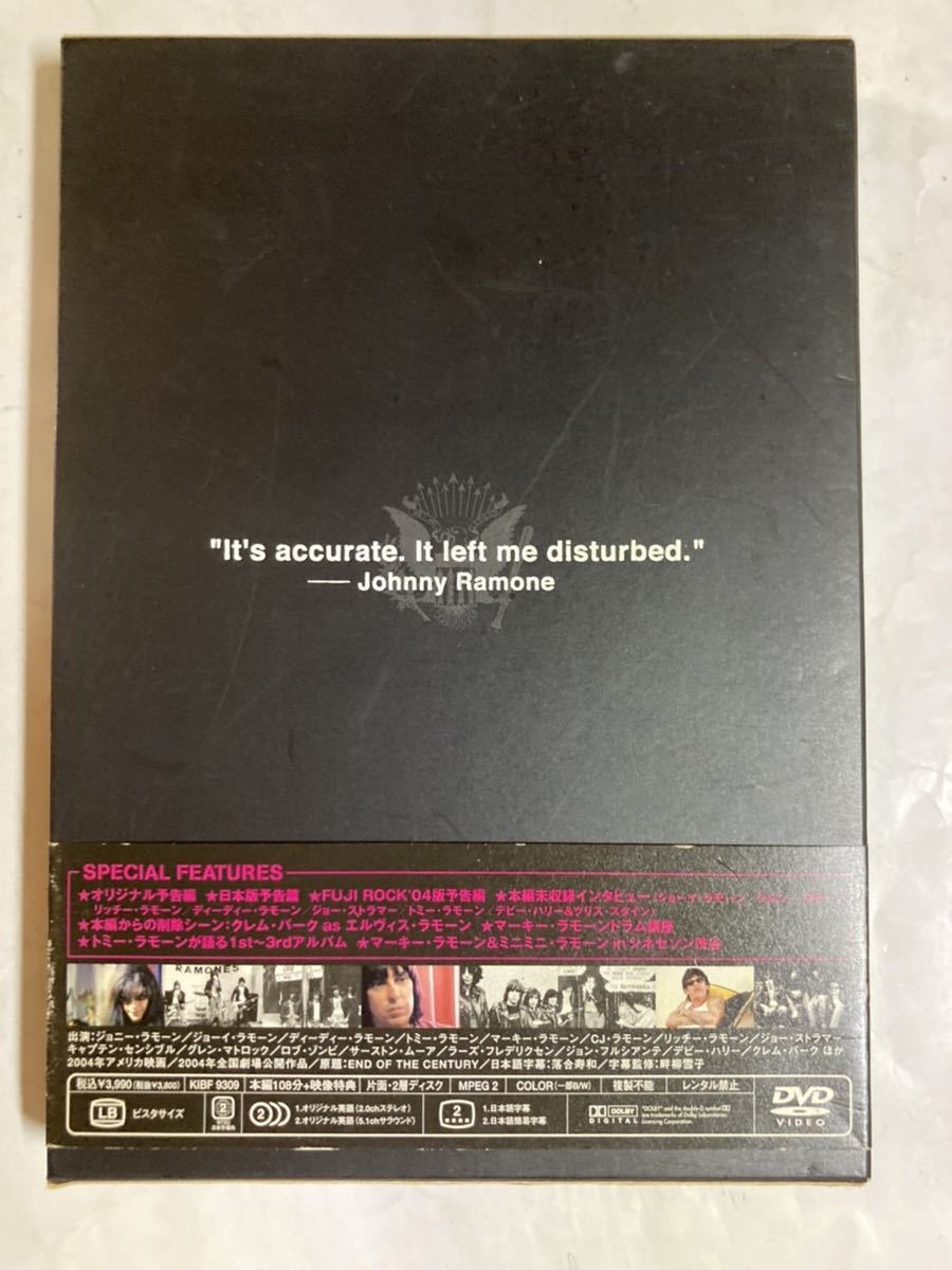 Dvd 初回限定 ステッカー ブックレット付 Ramones End Of The Century ラモーンズ Kibf9309 Dvd 売買されたオークション情報 Yahooの商品情報をアーカイブ公開 オークファン Aucfan Com