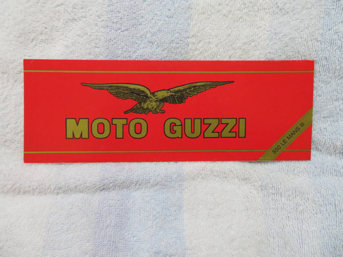 F) MOTO GUZZI 850 Le MansⅢ Moto Guzzi каталог подлинная вещь 