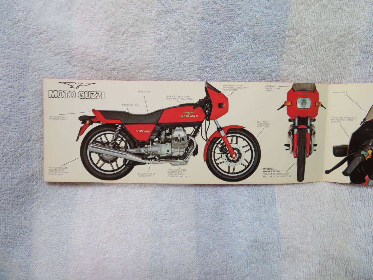 F）　MOTO GUZZI　350　V35 IMOLA　モト　グッチ　カタログ　当時物_画像2