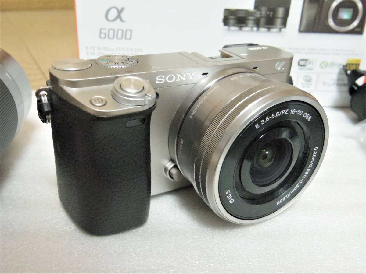 ○○メーカー保証付き きれいな展示品 SONY α6000 ILCE-6000Y ダブル