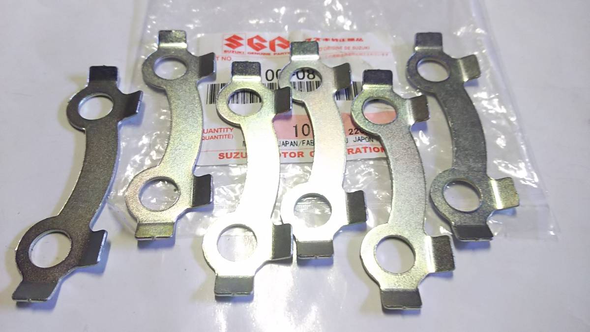  free shipping GSX400F GSX400FS Impulse disk rotor bolt lock washer 6 pieces set SUZUKI wheel 