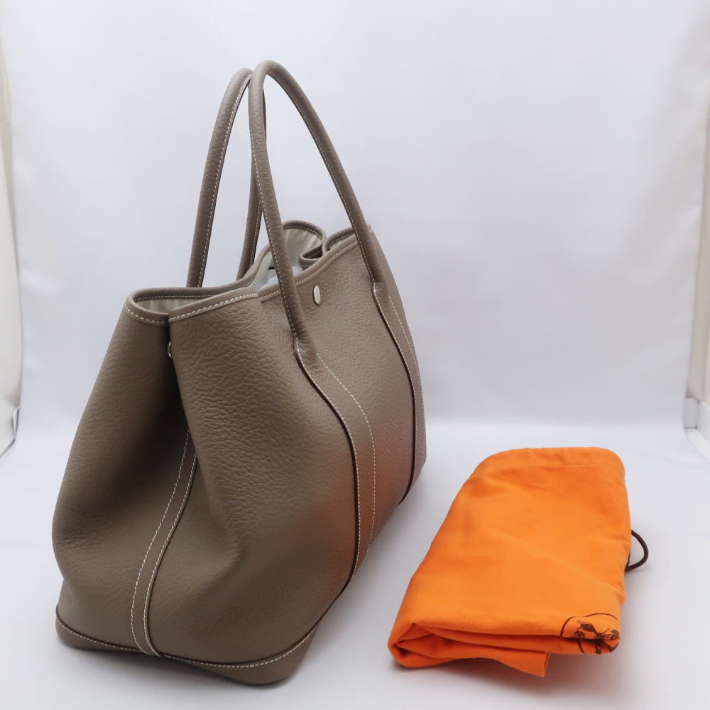ヤフオク! - HERMES エルメス ガーデンパーティPM トートバッ...
