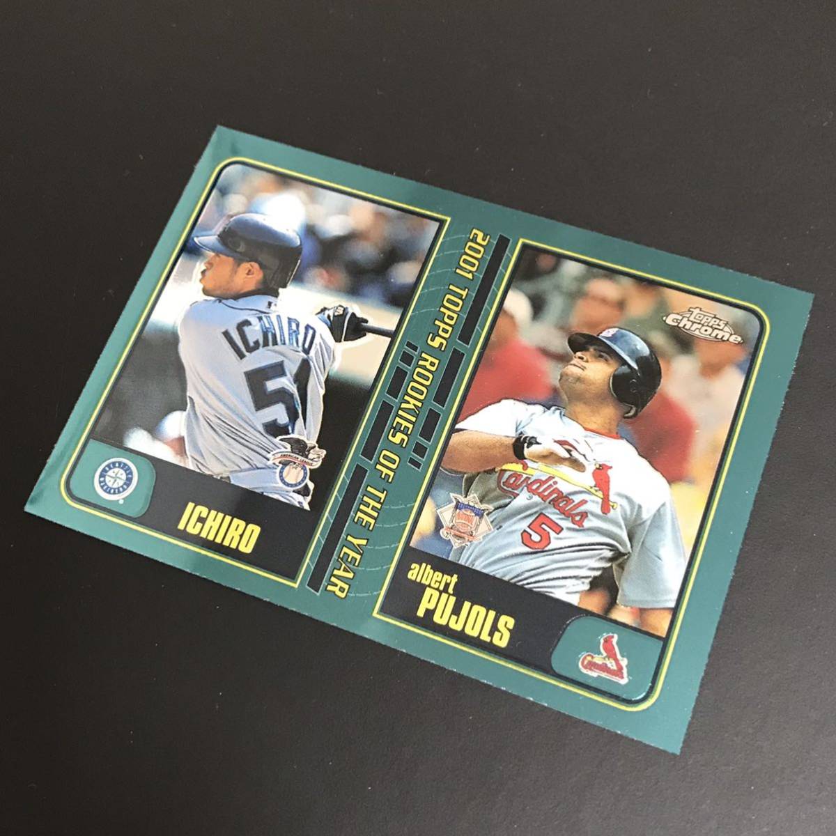 貴重】Ichiro & Albert Pujols 2001 Topps Chrome Traded RC Rookie