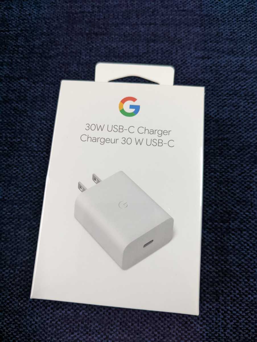 【新品】Google純正新品未使用　USB-C充電器 チャージャー30W対応 本体のみ（ケーブル無し）Pixel 6高速充電_画像1