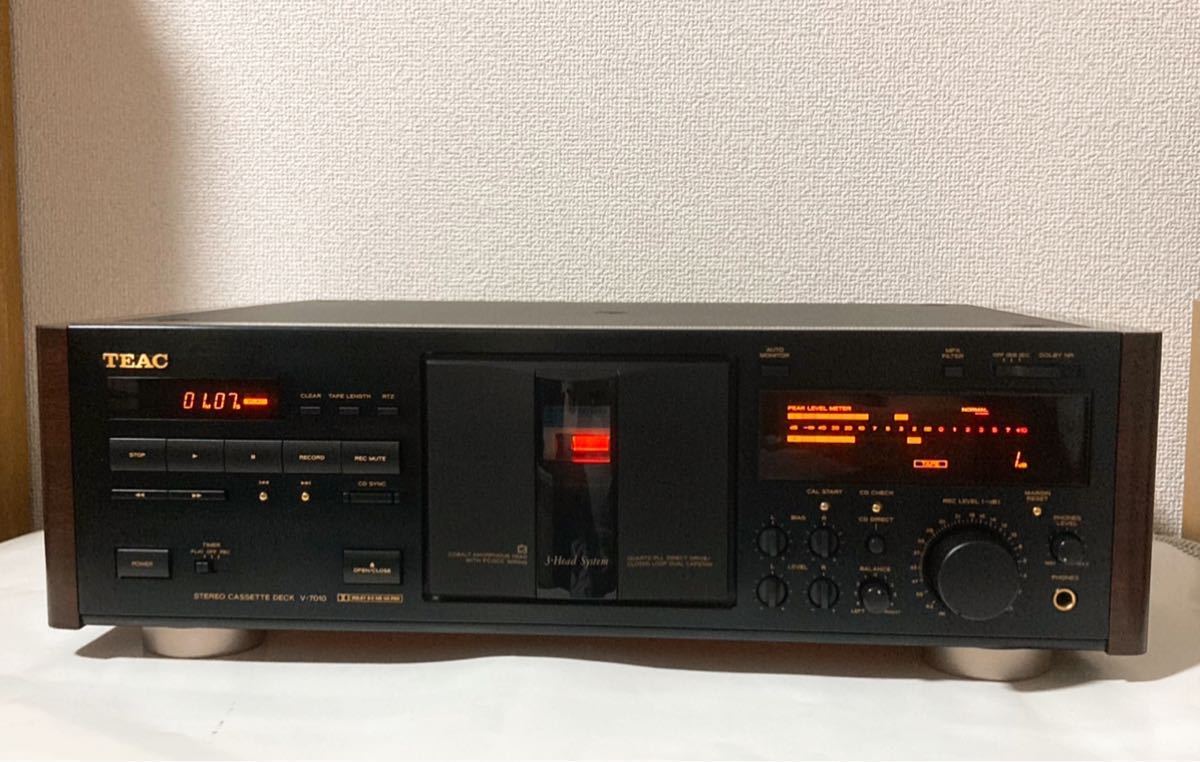 TEAC 3ヘッドカセットデッキ V-7010 【ティアック カセットテープ
