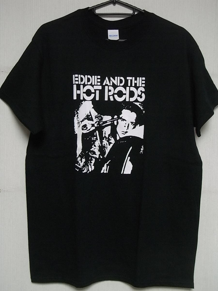 即決★新品バンドＴシャツ★エディ＆ザ・ホットロッズ★EDDIE&THE HOT RODS★TEENAGE DEPRESSION★黒ボディ×白★S/M/L/XLサイズ対応可能_画像1