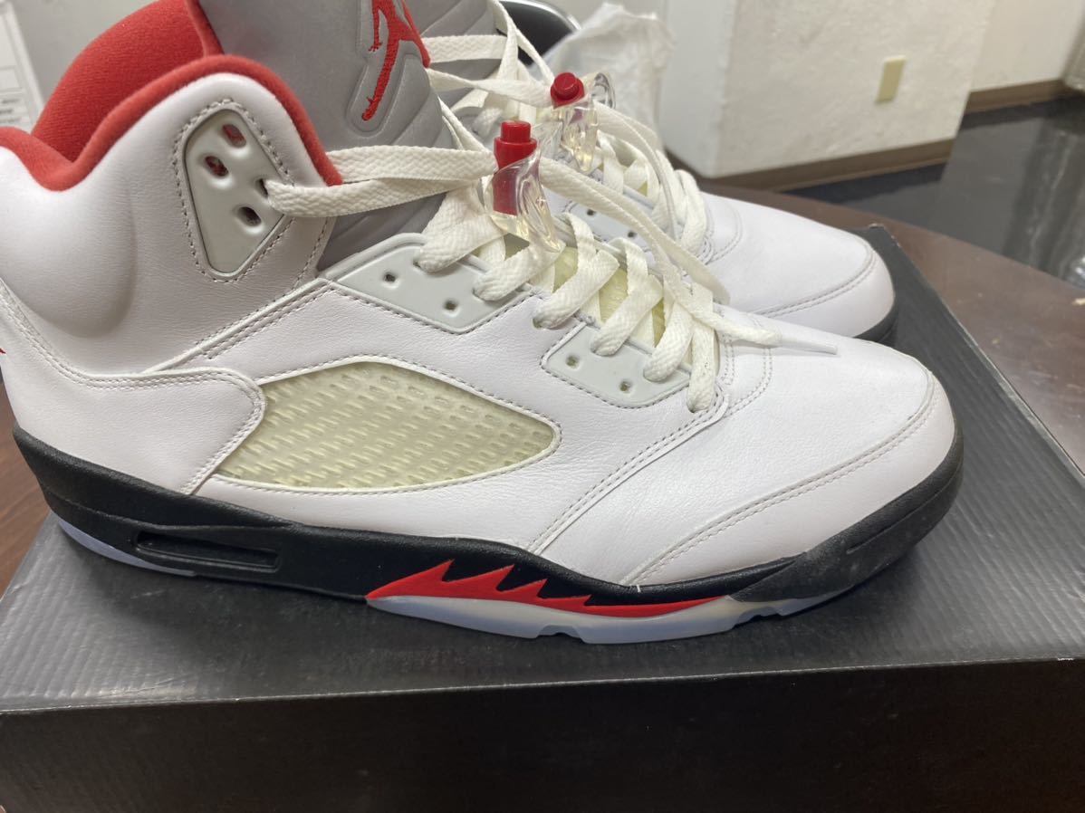 2019 NIKE AIR JORDAN 5 RETRO FIRE RED US13 美品 DA1911-102 www.pn
