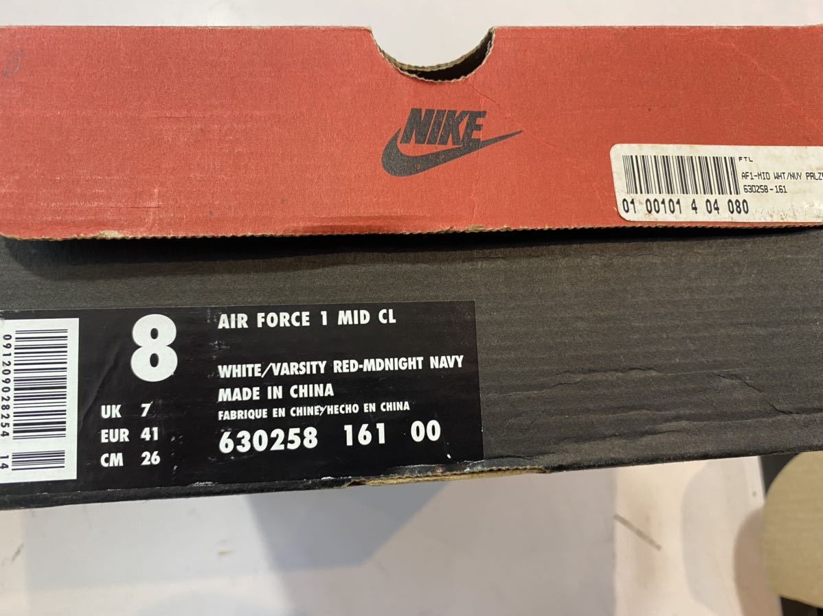 1997 NIKE AIR FORCE 1 MID CL SC INDEPENDENCE DAY OG US8 新品 630258-161_画像9