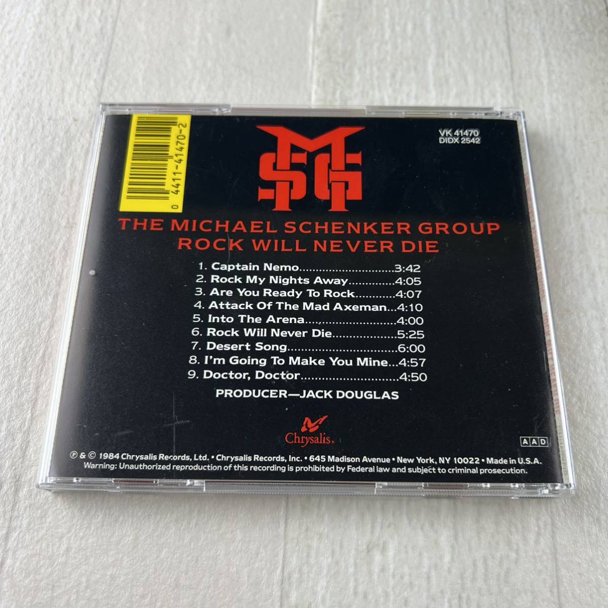 C6 THE MICHAEL SCHENKER GROUP / ROCK WILL NEVER DIE CD_画像4