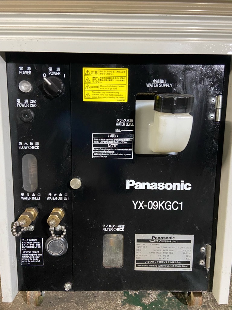 パナソニック Panasonic 溶接用冷却水装置 YX-09KGC1★2016年★水タンク★CO2/MAG/MIG★TIG★水冷トーチ★9L★ダイヘン★ウォータータンク_画像4