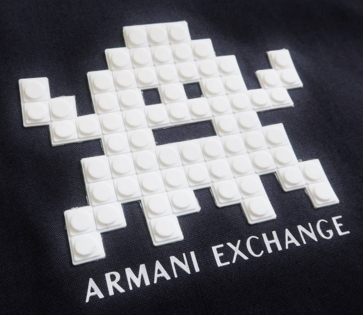  новый товар * Armani * освежение . темно-синий рубашка с коротким рукавом * легкий удобный стрейч сорочка *LEGO Lego темно-синий L*A/X ARMANI*305