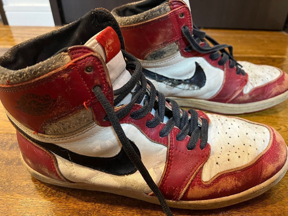 NIKE AIR JORDAN ナイキ エアジョーダン1 シカゴ オリジナル 1985年　本物希少　US10.5 28.5cm