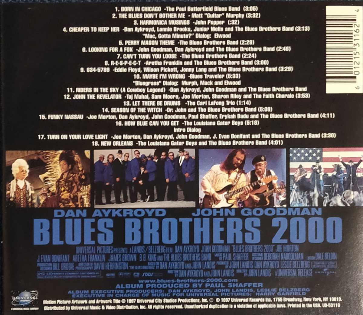  пластиковый кейс новый товар замена Blues Brothers 2000 саундтрек CD