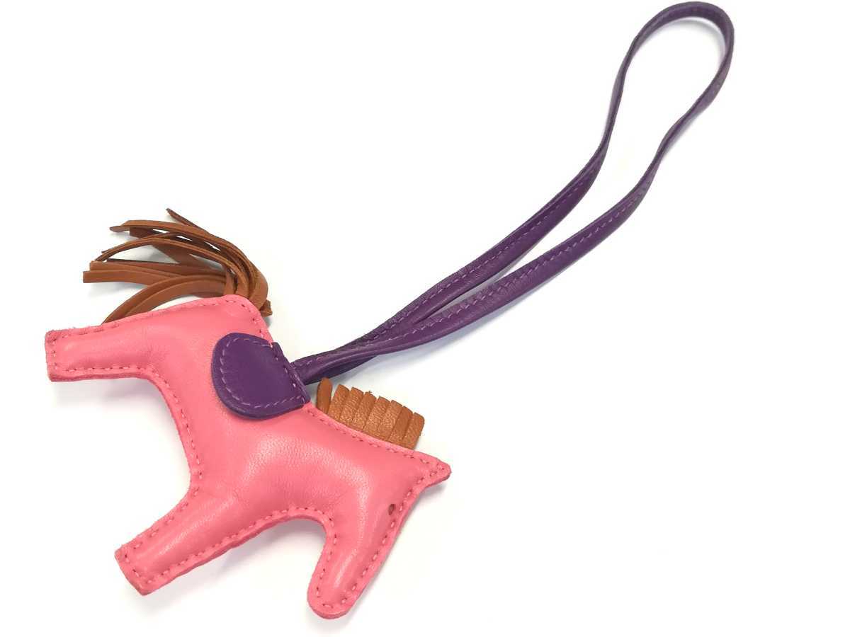 美品 HERMES エルメス チャーム ロデオ キーホルダー 馬 ホース