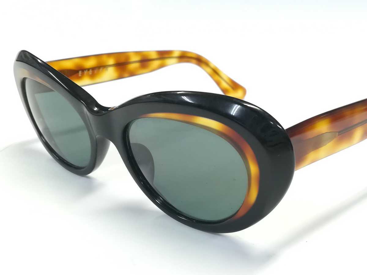 美品 EYEVAN アイヴァン サングラス アイバン ブラック ブラウン