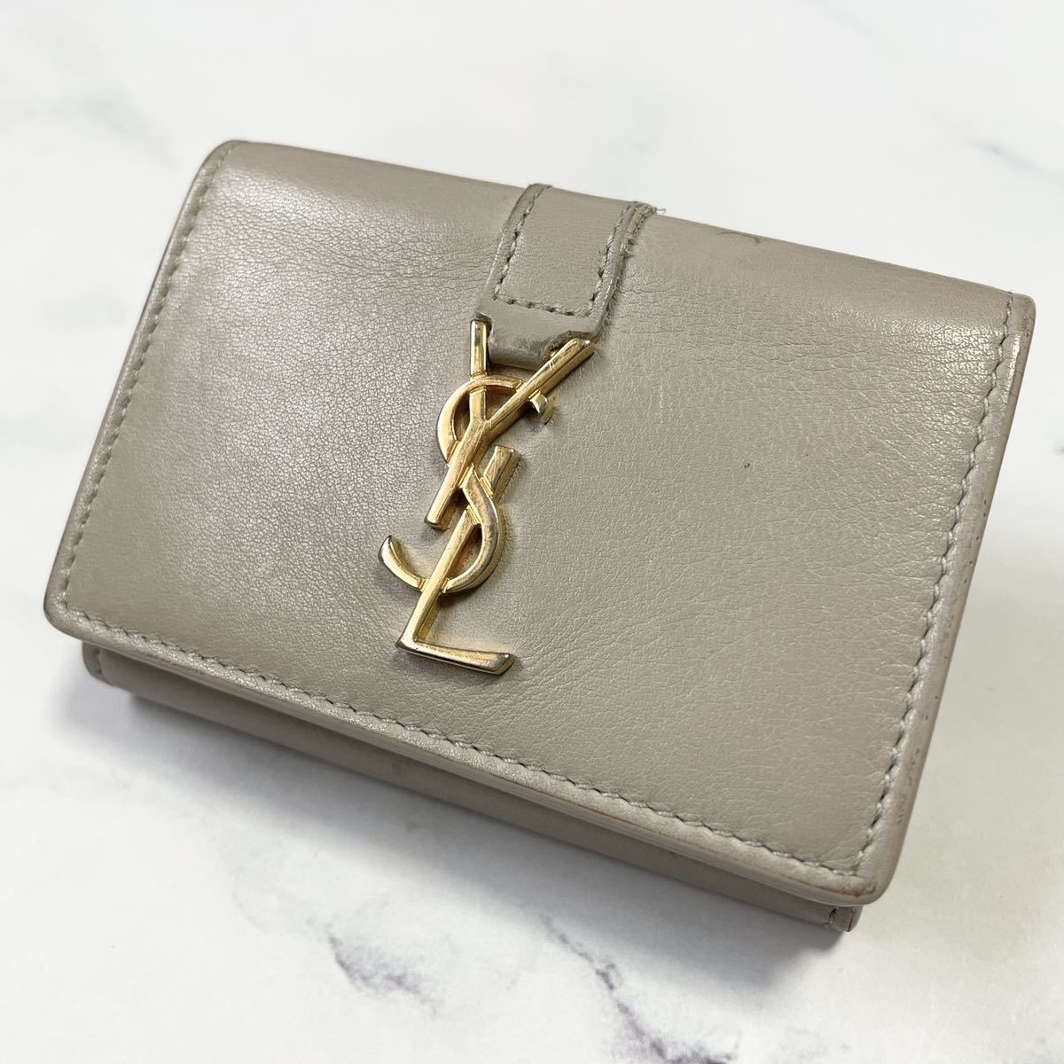 ☆SAINT LAURENT PARIS サンローランパリ 459880 コンパクトウォレット