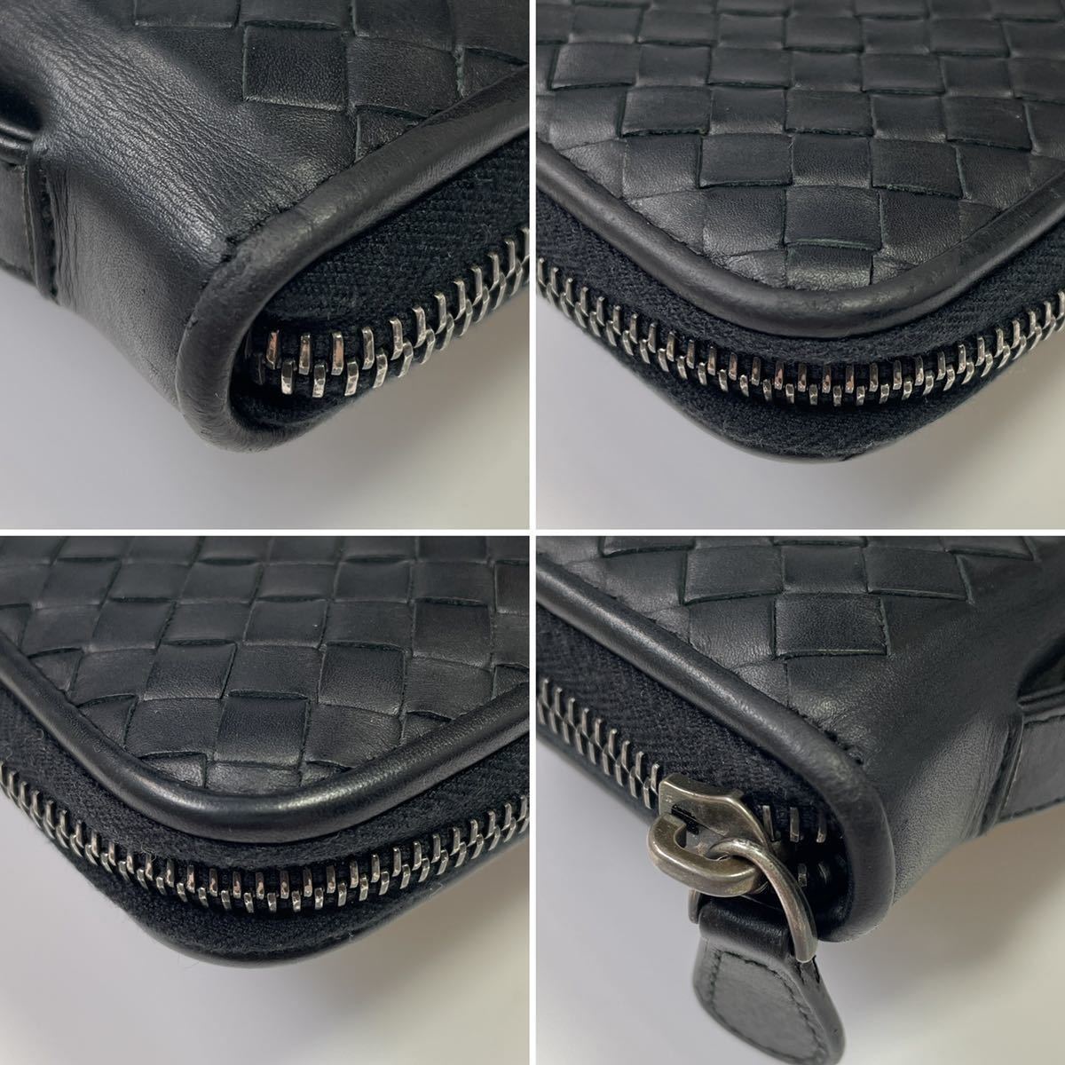 美品✨BOTTEGA VENETA ブラック オーガナイザー 旅行 ファスナー-