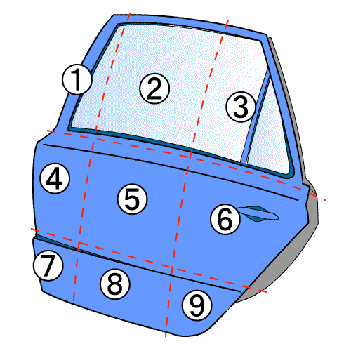 ムーヴ CBA-L150S 左リアドア W16 パールホワイト_画像8