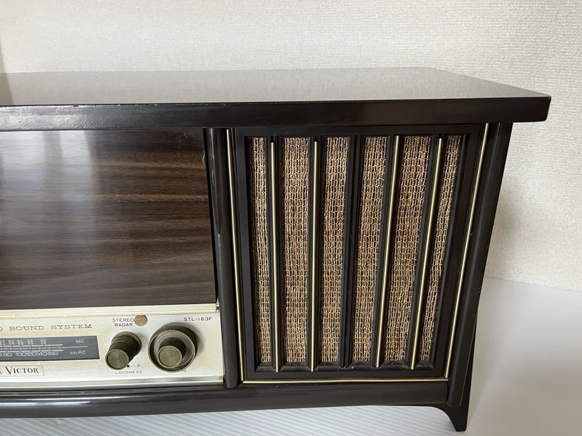 代引き手数料無料 真空管ラジオ レコード STL-163F ビクター ラジオ