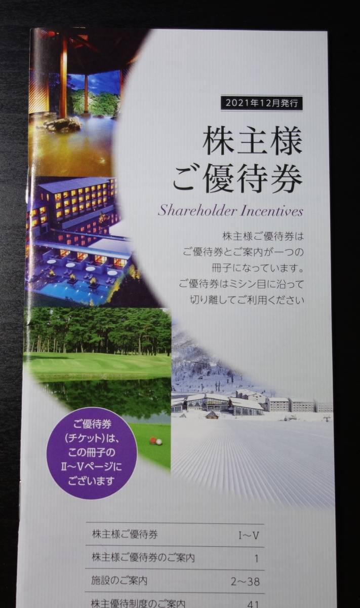 東急不動産ホールディングス　株主優待券 送料無料 スポーツオアシス/ゴルフ場/リゾートホテル宿泊券他_画像1