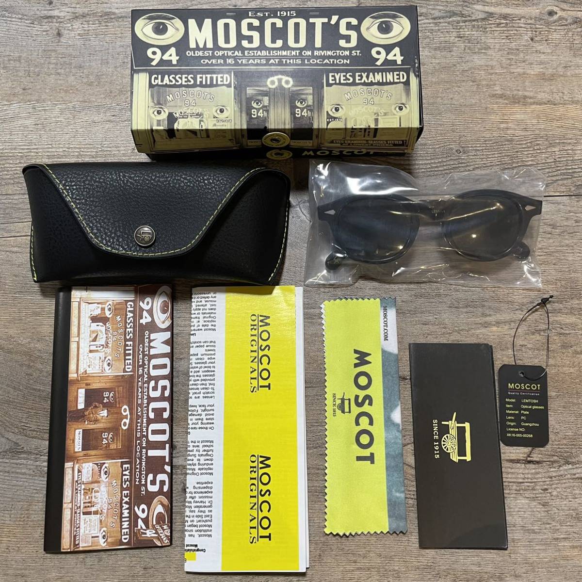 MOSCOT LEMTOSH モスコット レムトッシュ 46 M ブラック 黒 サングラス