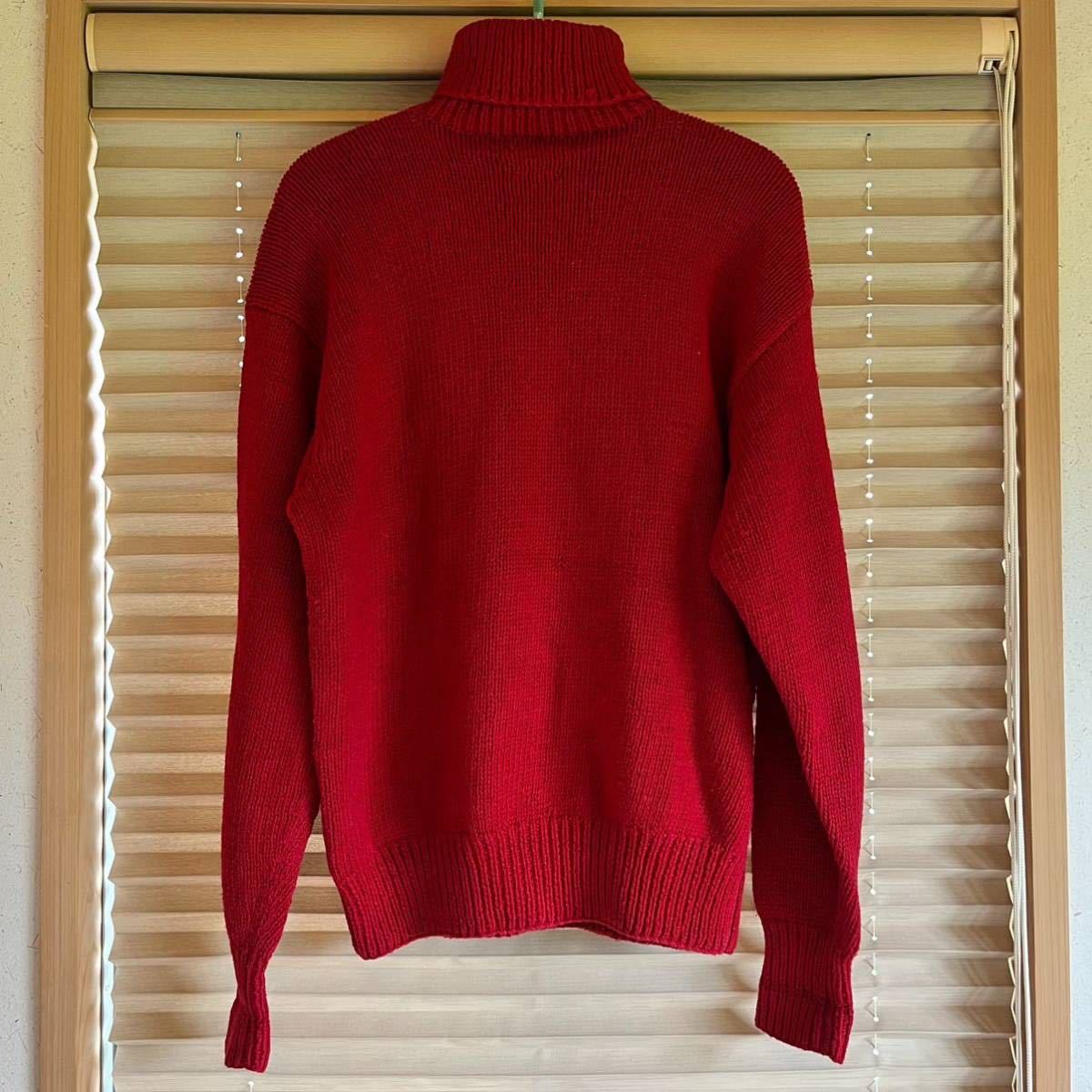 OG POLO RALPH LAUREN 92 bear sweater red ベア セーター タートルネック snow beach sport rrl country 1992 1993 tommy north face_画像2