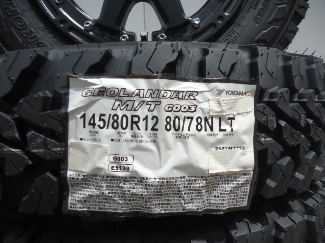 ヨコハマジオランダーM/TG003☆新品145/80R12☆軽バン軽トラハイゼットエブリ-キャリ-サンバ-アトレ-Nバンアクティバモスクリッパ-ピクシス_画像4