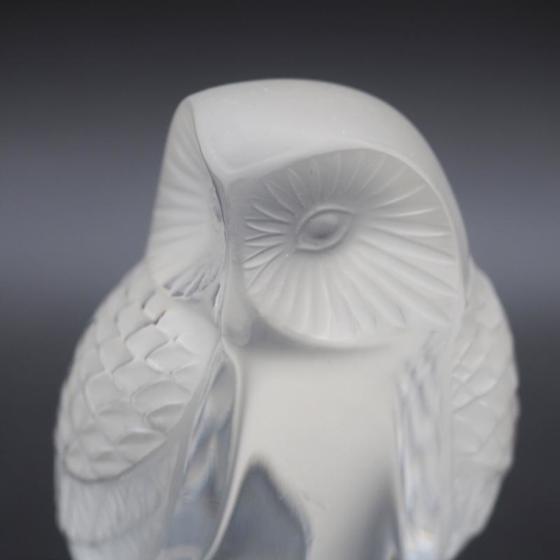 ラリック LALIQUE フクロウ ペーパーウェイト 置物 梟 ふくろう ラリック LALIQUE フクロウ ペーパーウェイト 置物 梟 ふくろう