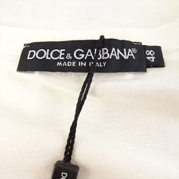 未使用品 ドルチェ&ガッバーナ ドルガバ Tシャツ タイソン マイクタイソン Dolce&Gabbana メンズ ゆったり 48 白 ホワイト タグ付き 4400_画像5
