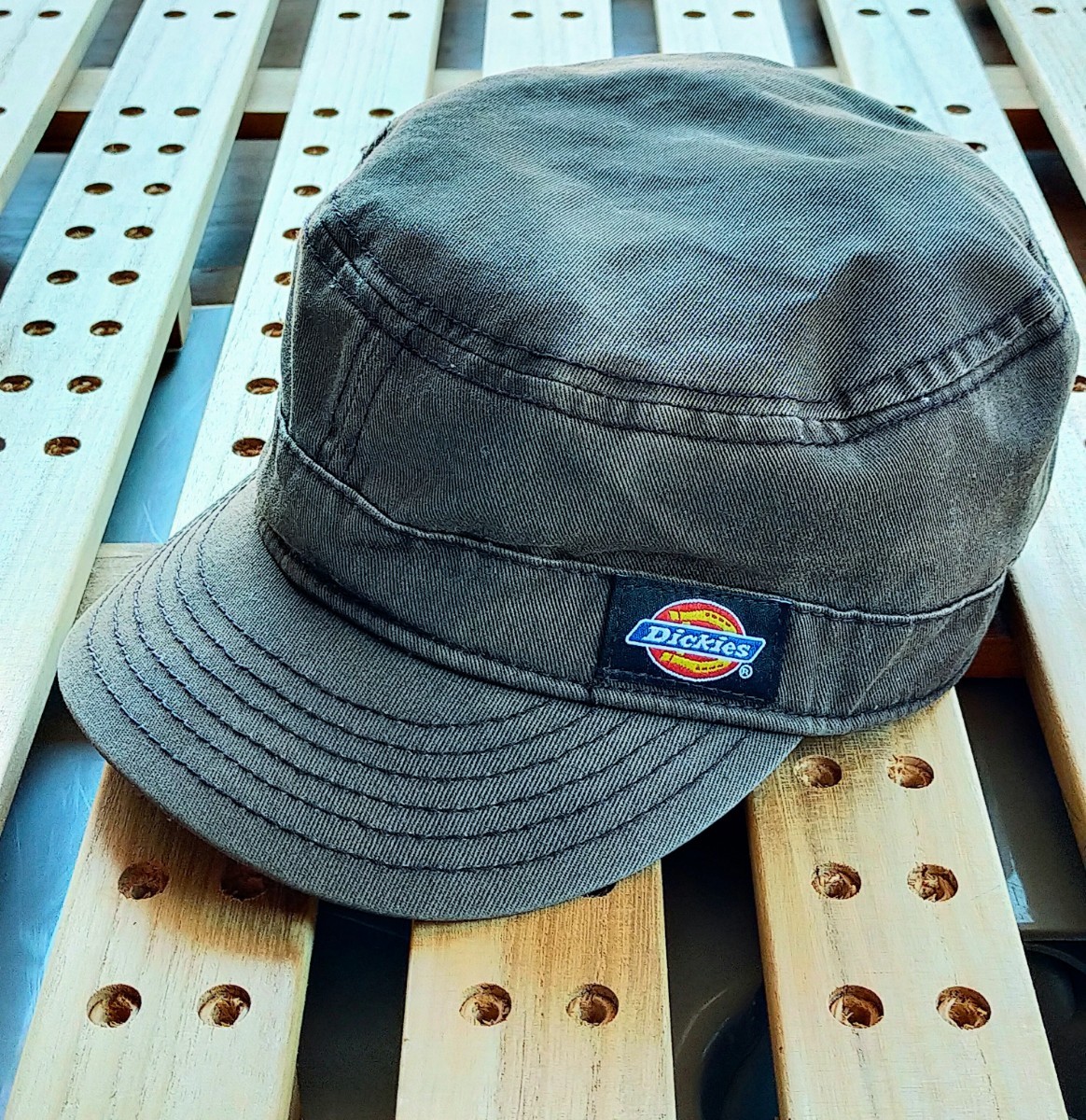美品 Dickies ディッキーズ ワークキャップ ベージュ キャップ - キャップ