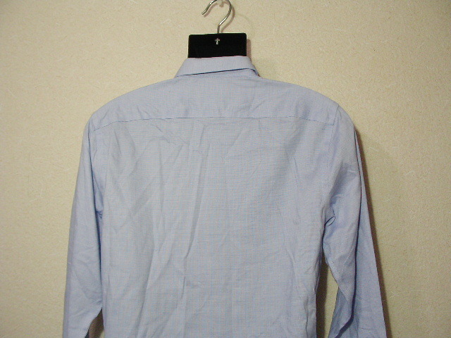 ssy4911 BANANA REPUBLIC 長袖 ワイシャツ ライトブルー ■ レギュラーカラー ■ UNTUCKED SHIRT 綿100 Sサイズ バナナリパブリック_画像7