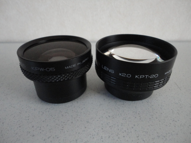 kenko レンズ　2個（TELE CONVERSION LENS X2.0 KPT-20　 SUPER WIDE CONVERSION LENS X0.5 KPW-05）_画像2