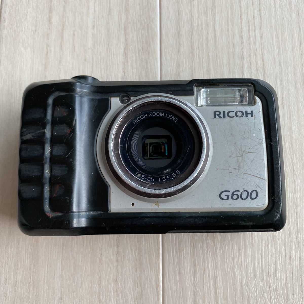 ●難あり RICOH G600 リコー デジタルカメラ デジカメ 現場仕様 防水 防塵 耐衝撃 単四電池 D1646_画像1